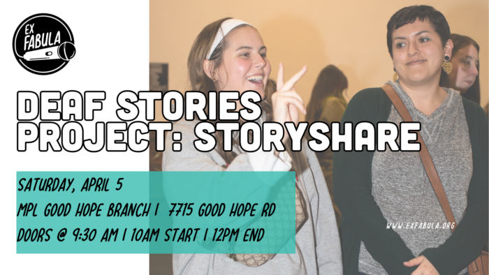 Deaf Stories Project:  StoryShare 4/05